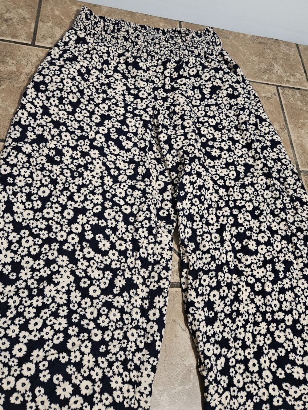 Maurices Boho Floral Summer Elastic Waist Baggy Pants Sz XS